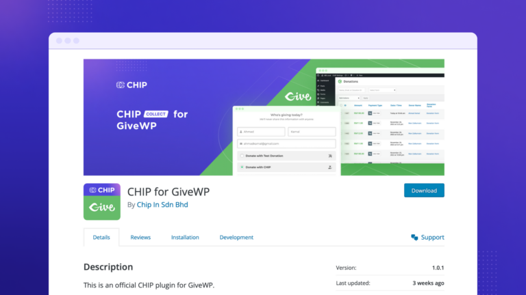 CHIP for GiveWP