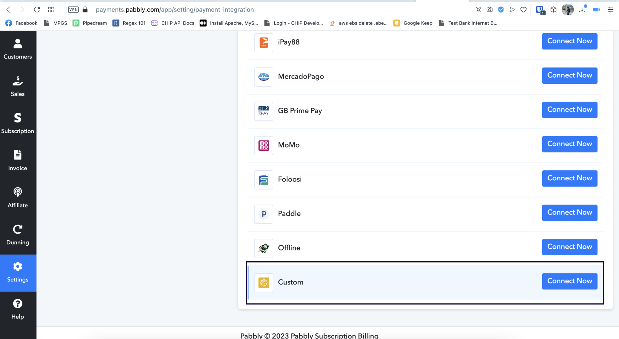CHIP Collect Pabbly Subscription Billing getting started