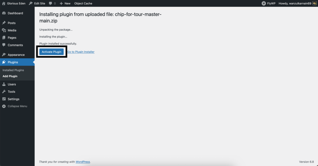 Activate the plugin after installation.